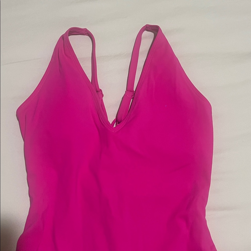 TA3 Plungey Hot Pink Sculpting Swimsuit